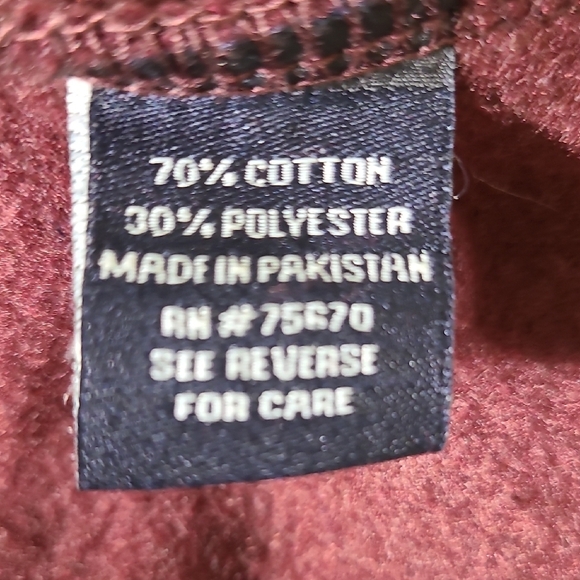 MBX Burgundy Women's Christmas Winter Hoodie with Snowman Design -Size Small - Picture 12 of 13